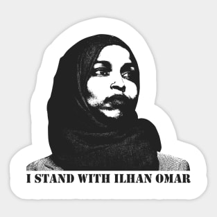 stand with ilhan omar Sticker